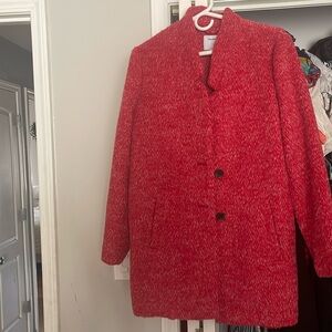 Beautiful red coat. Soft, light, warm and stylish. Size S.